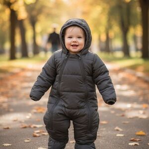 GAP Baby Charcoal Snowsuit